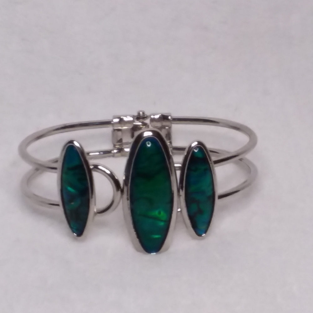 Bracelet Spring Set Silver Tone